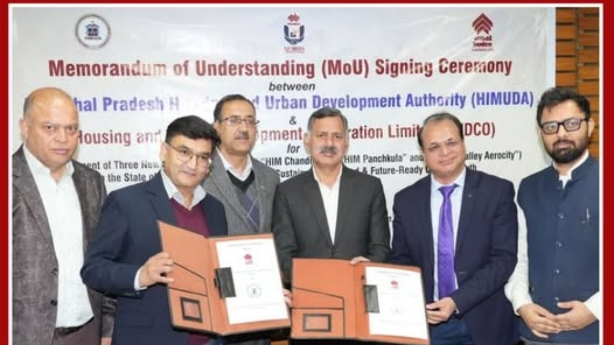 MoU Signed for Transformative Urban Development in Himachal Pradesh: Three New Satellite Cities Planned