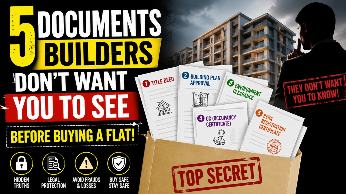 5 Documents Builders Don't Want You to See Before Buying a Flat