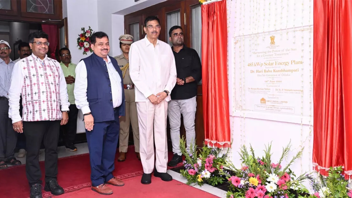 Odisha Governor Inaugurates 485 kWp Solar Plant at Lok Bhavan, Executed by NBCC