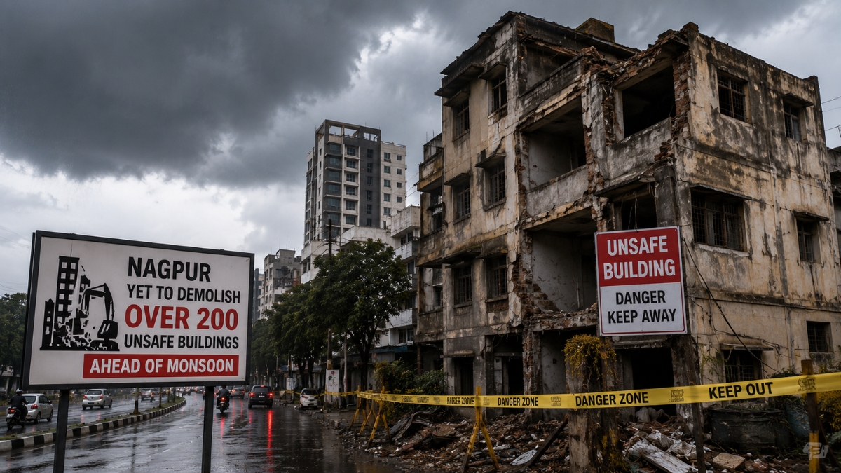 Nagpur Yet to Demolish Over 200 Unsafe Buildings Ahead of Monsoon