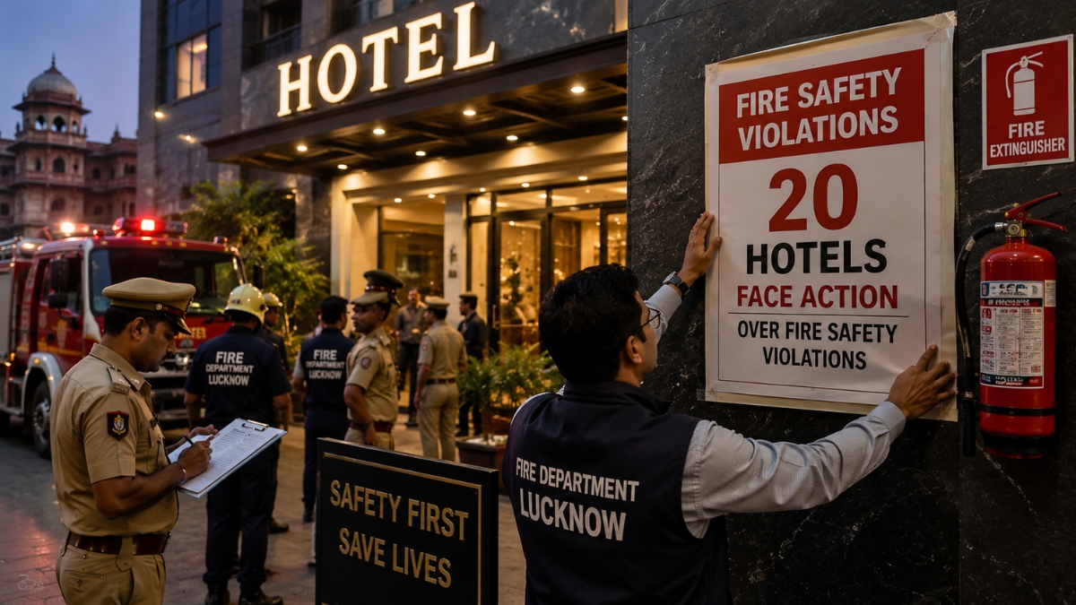20 Lucknow Hotels Face Action Over Fire Safety Violations