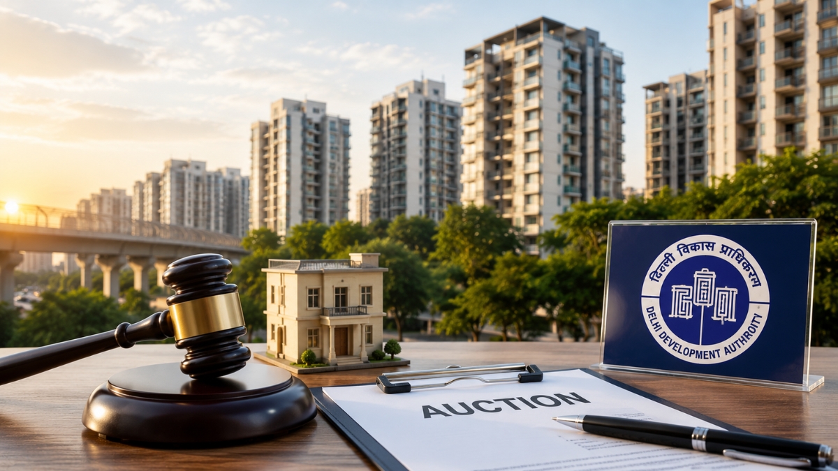 DDA Earns ₹1,321 Crore from Auction of 142 Properties Across Delhi