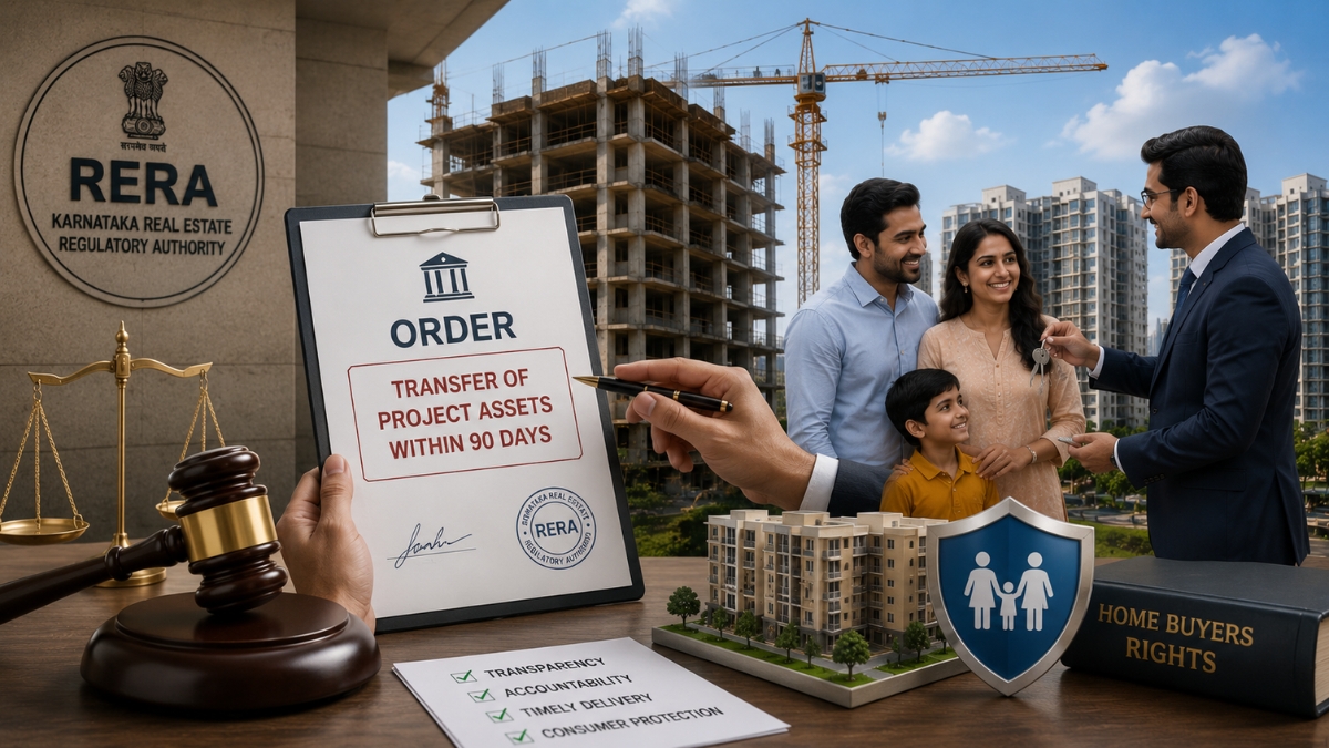Karnataka RERA Strengthens Homebuyers Rights Orders Builder To Transfer Project Assets Within 90 Days