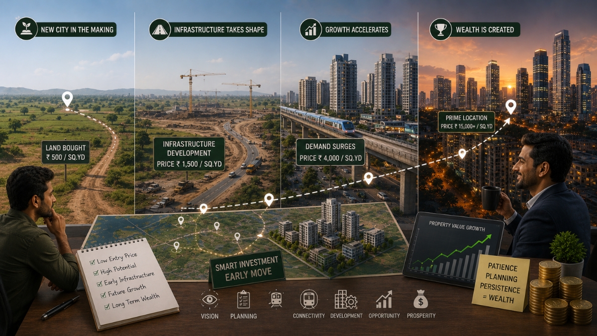 How New Cities Create Property Millionaires Before Most Buyers Notice