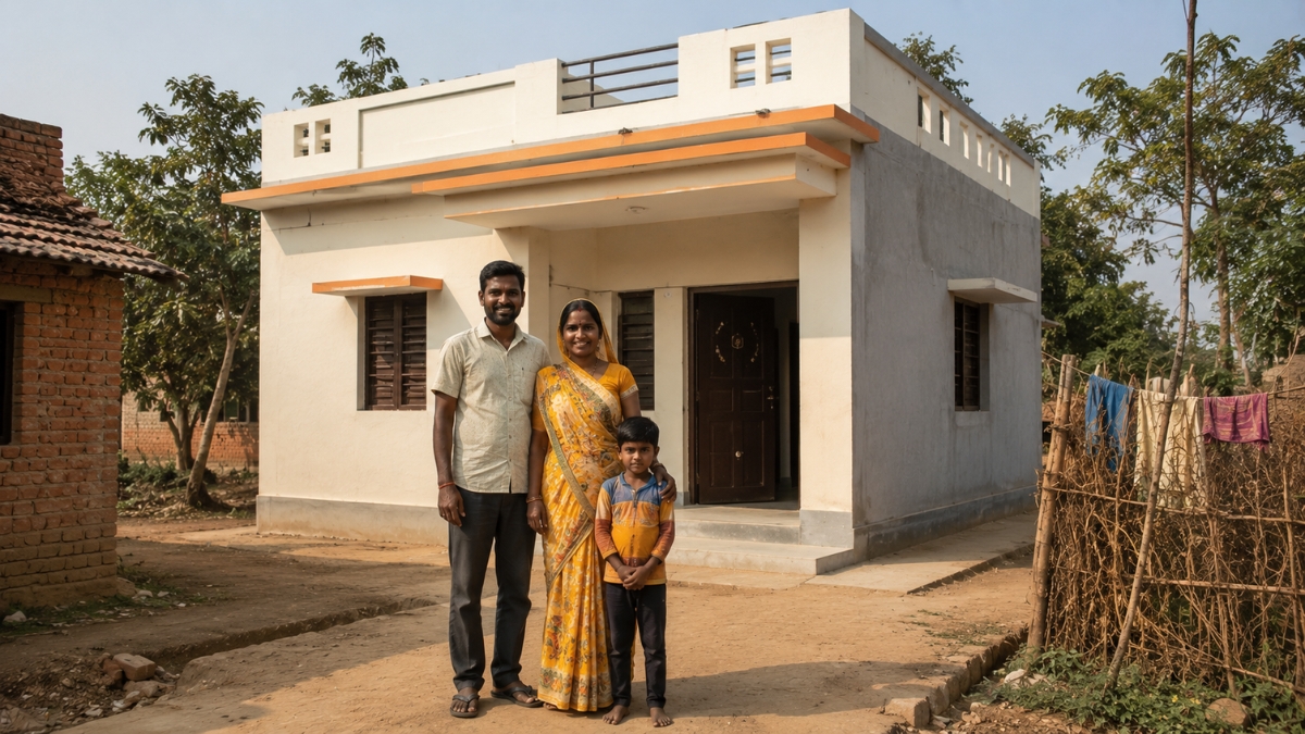 How Bihar's 41 Lakh Rural Homes Are Helping Families Own a Permanent House