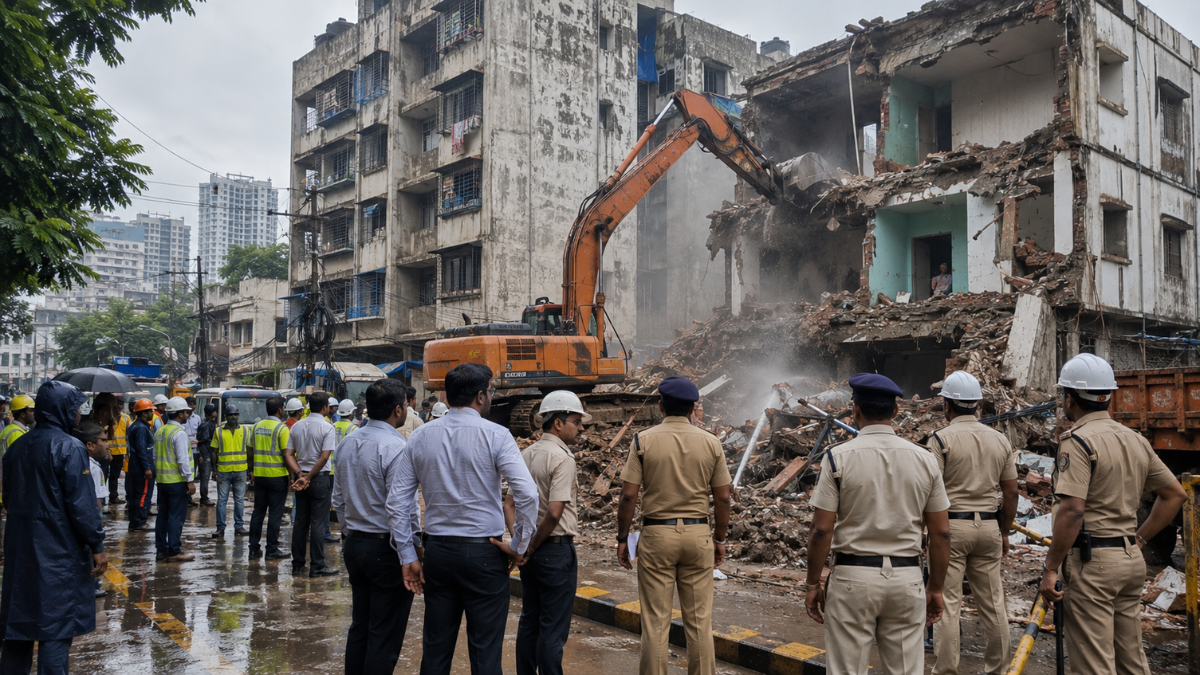 Indore Steps Up Action Against Unsafe Buildings Demolishes High-Risk Houses Before Monsoon