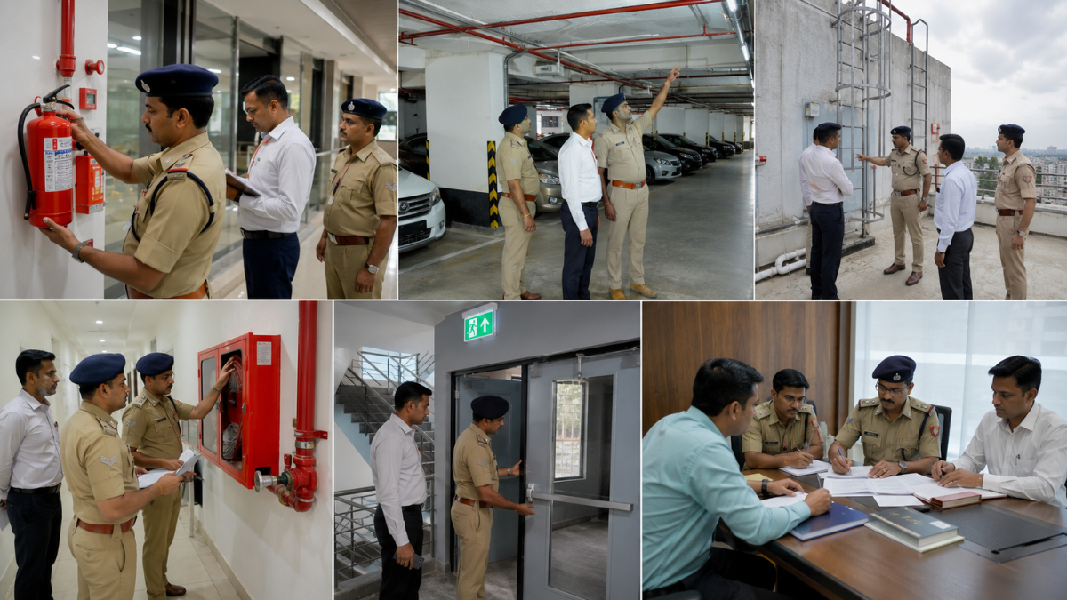 Indore Tightens Fire Safety Rules Commercial Buildings Face Action for Basement and Rooftop Violations