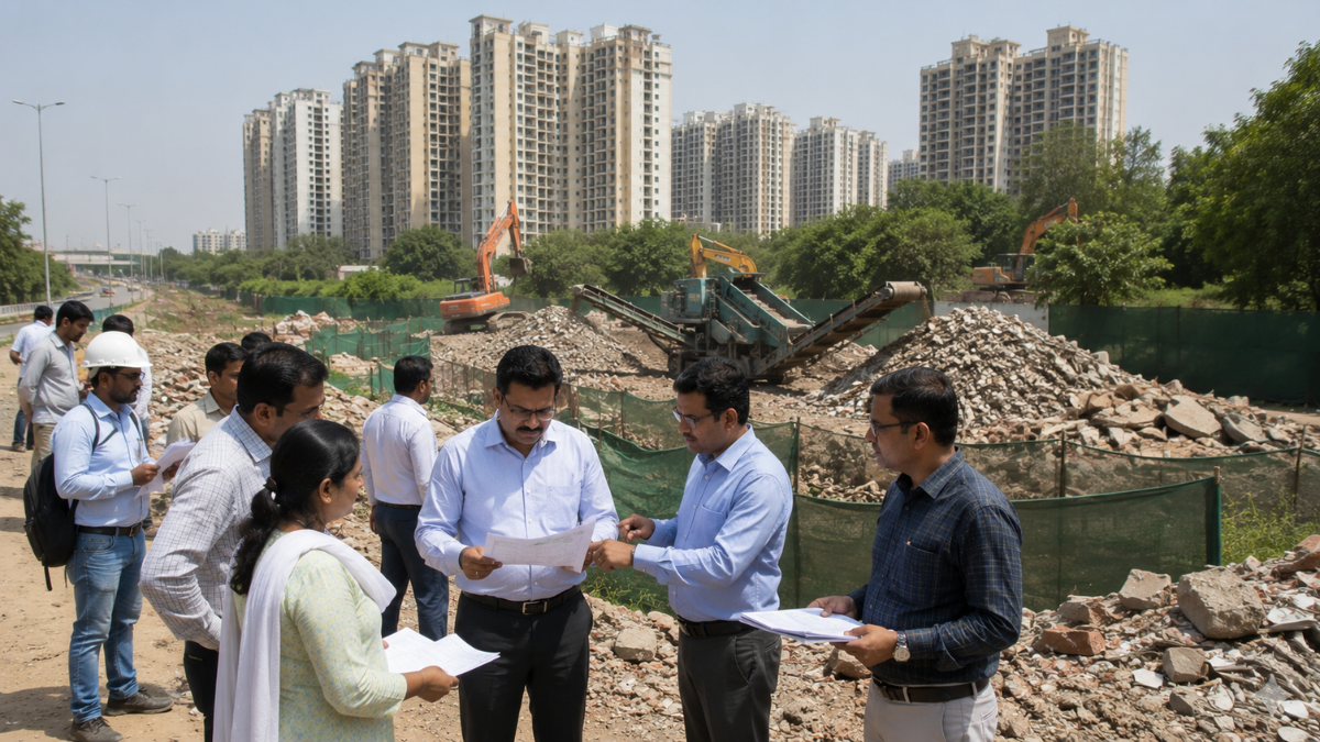 Gurugram C&D Waste Plant Faces Questions Over Approvals as Residents Raise Environmental Concerns