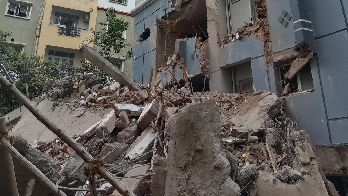 Cyberabad Cracks Down on Illegal Buildings 9 Demolished After Gachibowli Collapse