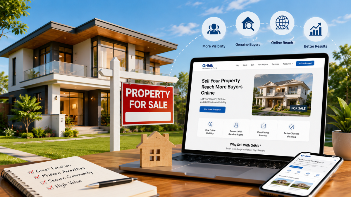 Sell Your Residential Property With Grihik and Reach Potential Buyers Online