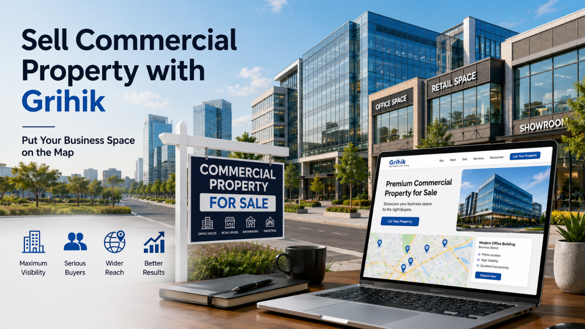 Sell Commercial Property with Grihik and Put Your Business Space on the Map